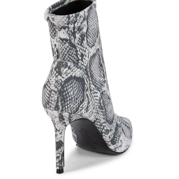 CHARLES David New Stretch Ankle Boot Snake Print - Picture 7 of 8